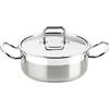 BRA PROFESSIONAL CASSERUOLA ALTA CM 26 CON COPERCHIO INOX A340356