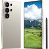Maustron Smartphone Android 15 5G C26Ultra | Display da 6,8 pollici | 8 GB di RAM + 256 GB di ROM (espandibile fino a 128 GB) | Dual-SIM | Doppia fotocamera | Riconoscimento facciale | Grigio