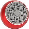 Shanrya Mini Altoparlante Wireless, Chiamate in Vivavoce Multifunzionali Connessione Automatica Altoparlante Bluetooth a Lungo Tempo di Standby IP67 Impermeabile per Spazio per Auto (Rosso)