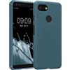 kwmobile Custodia Compatibile con Google Pixel 3 Cover - Back Case per Smartphone in Silicone TPU - Protezione Gommata - ardesia scuro