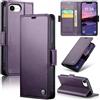 Teeirllim Cover per iPhone 17e, Blocco RFID Custodia Portafoglio Premium PU Pelle,con Funzione Supporto Magnetica Carta Fessura Case Flip Libro per iPhone 17e, Viola