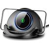 Beeasy Caricatore Wireless Auto, 15W Qi Caricabatterie Ricarica Rapida Supporto, [Ventola Integrata 2025], Antiscivolo Caricatore Auto Cruscotto per iPhone e Samsung