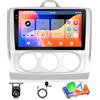 Motorsi Autoradio Motorsi 2 Din 4G+64G Per Ford Classic Focus 2004-2011, Autoradio 9 Pollici 1280P Con Sistema Android 15, A-pple Carplay Android Auto GPS Bluetooth 5.0 WiFi FM/RDS 2USB Supporta DAB+ OBD2