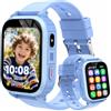 pmstuy Smartwatch Bambini 4G con GPS e Videochiamata HD, Orologio Telefono con SOS, Localizzazione in Tempo Reale, Modalità Scuola, Impermeabile IP68, Giochi, Sveglia - Regalo per Bambino Bambina