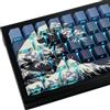 Hyekic PBT Ukiyo-e 131 Tasti Blu - Profilo Cherry Sublimazione a Tinta con Trasparenza e Lavorazione Laterale Incisa per Tastiere Meccaniche Cherry Gateron MX