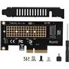 Fdit Adattatore PCIe NVMe, SSD M.2 NVMe (chiave M) a PCI-Express 3.0 GEN3 X4, Supporto SSD M.2 NVMe 2230 2242 2260 2280, 40 Gbps Ad Alta Velocità