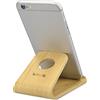 kalibri Supporto Smartphone Universale da Tavolo - Stand Cellulare Tablet Compatibile con iPad e iPhoone - Sostegno Dock scrivania - Bamboo