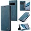 Sojlecyu Cover per Samsung Galaxy S10 Plus Custodia, a Libro Portafoglio in Premium Pelle PU Porta Carte Flip Case Supporto Protezione Case Cover per Samsung Galaxy S10 Plus, Blu verde