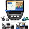 LORPHEIR Upgrade Infotainment 10.1 Pollici per Toyota Aygo/Peugeot 107/Citroen C1 2005-2014, 4+64G Touchscreen Incell CarPlay Radio, Schermo Diviso, Supporta Comandi al Volante + Telecamera di Retromarcia