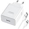 ETCMY 45W SUPERVOOC Caricatore Rapido con Cavo USB C 1M per Realme P3 14T 14 Pro 13 12 C75 C85 per OPPO Reno14 F 13 FS 13 F A6 A5 A3 Pro 5G A79 A78 A77 A76