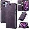 Azororo Cover per Redmi Note 13 Pro 4G, Premium PU Pelle Custodia, Magnetica Carta Fessura Portafoglio Case, Flip Cavalletto Custodia per Redmi Note 13 Pro 4G - Viola