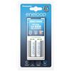 Eneloop Panasonic Bq-Cc50 Eneloop, Caricatore Compatto con 2.Batterie Aa (1900.Mah, 2100.Cicli di Ricarica) K KJ50Mcc20E, Bianco