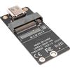 Qezodsx 1 scatola adattatore M.2 a SSD Type-C, con chip JMS583, supporta 10 Gbps, compatibile con SSD 2230, 2242 e 2260, nero.