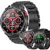 SGDDFIT AMOLED - Smartwatch da donna con chiamate e Whatsapp, 1,7, con 123 modalità sportive, SpO2, sonno, impermeabile 5 ATM, per Android e iOS (nero)