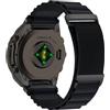 KiimLaa QuickFit 20mm Sportiva Cinturino per Garmin Fenix 8 43mm/Fenix 7S Pro Solar/Fenix 7S/Fenix 6S/Fenix 6S Pro, Nylon Cinturini di Ricambio per Garmin Descent Mk3S/MK3Si/Mk2S - Nero