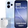 OPPO Reno15 Pro 5G Smartphone Sbloccato, 12+512GB, Fotocamera Ultra-Chiara 200MP, Display AMOLED 6.32, Video 4K HDR, 6200mAh, MediaTek Dimensity 8450, Aurora Blue (Include Caricatore SUPERVOOC 80W)