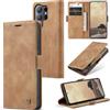 Sojlecyu Cover per Samsung Galaxy S26 Ultra a Libro Portafoglio, Marrone | Custodia con 2 slot carte e scomparto banconote, chiusura magnetica, funzione supporto e TPU antiurto - Custodia a libretto