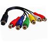 YiQinzcxg Cavo componente video a 10 poli S 6RCA 10 pin DIN S Video maschio 30 cm PC HDTV cavo componente