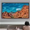 DWIKRYT 130 pollici, schermo proiettore a parete, grande proiezione schermo 16:9, in alluminio, per film 3D, 4K, HDTV, PPT, home cinema all'aperto, campeggio, ufficio, scuola, feste, spettacoli sportivi