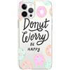 Mixroom - Cover Custodia in Silicone TPU Trasparente per iPhone 15 Plus Fantasia Donut Worry Be Happy 455