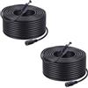JZK 2X Nero 10m Cavo prolunga alimentazione CC per telecamere sicurezza, adattatore alimentazione maschio a femmina 5,5 x 2,1 mm per Tapo C110, C211, C320WS, C310P2, C510W, TC60, TC70, striscia LED