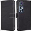 RankOne Cover per TCL 30 / TCL 30 Plus / TCL 30 5G 6.7Inches , Custodia Flip Pelle Portafoglio, Magnetica Libro Bumper Cover Case - Nero