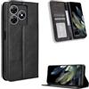 COMAKU Cover a Libro Oscal Flat 2, Custodia a Portafoglio in Pelle con Supporto e Chiusura Magnetica Compatible per Oscal Flat 2 - Nero