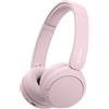 Sony WH-CH520 Cuffie wireless Bluetooth On-Ear, suono, design leggero, durata della batteria fino a 50 ore, ricarica rapida, equalizzazione, qualità chiara delle chiamate, iOS e Android, rosa