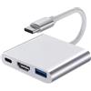 Bravien USB C a HDMI Cavo Tipo C 3 in 1 Adattatore USB C a HDMI per MacBook Pro iPad Pro Samsung Galaxy S20 S21 S22 Xiaomi Huawei Laptop TV Monitor 4K Ultra HD
