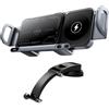 Generic Caricatore per auto per telefono, accessorio per telefono, caricabatterie da auto wireless, dispositivo di ricarica rapida con doppia bobina, supporto da cruscotto per smartphone e camion