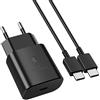 Aovyneei Caricatore Rapido da 25W e Cavo da USB-C a USB-C da 1M, Caricabatterie Compatibile con Samsung Galaxy S22/S22 Plus/S22 Ultra/S21 FE 5G/S21/S21 Plus/S21 Ultra/S20 FE/S20/S20 Plus/S20 Ultra/Note 20