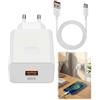 Syluxa 66 W Super Charge Caricatore rapido USB C Alimentatore di rete per Honor Magic 6 5 Lite Pro 90 70 con cavo di ricarica 1M 6A, adattatore Supercharge da 40 W, compatibile con Huawei Mate 50 P50 Pro