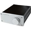 SOLUPEAK Interruttore audio RCA stereo a 4 vie, commutatore di sorgente del segnale di ingresso, 4 ingressi 1 uscita, splitter passivo, scatola selettore passiva (argento) S2
