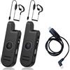 Radtel RT13 Super Mini Walkie Talkie, ricaricabile, con funzione VOX vivavoce e PMR, radio ricetrasmittente professionale per ristoranti, parrucchieri e hotel (confezione da 2 + auricolari + cavo di p