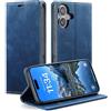 KZB Cover Libro per iPhone 16, Portafoglio Magnetica in Pelle