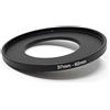SYSTEM-S Adattatore per Obiettivo da 37 mm con Filettatura a 62 mm Step Up Ring in Nero per Filtro