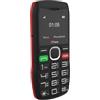 TTfone TT880 - Telefono cellulare facile da usare per anziani e anziani, con pulsante grande e pulsante di assistenza di emergenza, paga come si va (EE PAYG, rosso, con cavo USB)