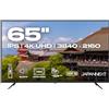 JapanNext Monitor Grande Formato 65 IPS 4K UHD (3840x2160) | Altoparlanti integrati (10Wx2) | G-Sync/FreeSync | Garanzia 2 anni | JN-IPS65U