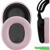 Geekria Cuscinetti auricolari di ricambio in tessuto a rete per SteelSeries Arctis Prime, Arctis PRO, Arctis 9X, Arctis 7, Arctis 5, Arctis 3, cuscinetti auricolari per cuffie, paraorecchie (rosa)