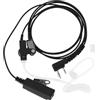 EMSea 1 Pz Walkie Talkie Auricolare 2 Pin Covert Acoustic Tube Auricolare Con PTT Mic Compatibile Con Kenwood TK-3501 TK-3201 Compatibile Con Baofeng UV-5R BF-888S 80 Cm
