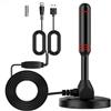 FACAIIO Antenna TV HD compatibile con DVB T2 per interni ed esterni, dimensioni compatte che garantiscono una facile installazione ovunque ne abbiate bisogno