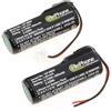 cellePhone mobile generation Batteria Li-Ion Compatibile con Sony Playstation Move Navigation Controller PS3 PS4 (Ricambio per LIS1442) - 2er Set