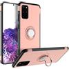 UEEBAI Cover per Samsung Galaxy S20, Lilicone Liquido, Custodia Protezione Completa, Custodia con Antiurto, Anti-Graffio, Anti Ingiallimento, Oro rosa
