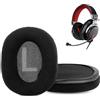 DowiTech Cuscinetti auricolari di ricambio per ATH-PDG1 Gaming Cuffia Compatibile con Audio-Technica ATH-PDG1 ATH-PDG1a Gaming Cuffia Cuscinetti auricolari con Tessuto delicato sulla pelle