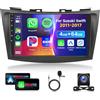 VECHTEL 4G 64G VECHTEL 9Autoradio Bluetooth per Suzuki Swift 2011-2017 Carplay Android Auto Wireless,DSP EQ,1280 * 720,Wifi GPS Navi,Mirror link,RDS/FM Radio con Retrocamera AHD