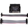 Mllepjdh Scheda adattatore compatta con cavo a nastro piatto per 20P 2,54 mm JTAG a 10P 2,0 mm e 1,27 mm SWD Interface Adapter Boar Floppy Drive interno