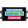 RoverOne Autoradio CarPlay per Suzuki SX4 1 2006-2014 per Fiat Sedici 189 2005-2014 Android Touch Screen Sat Navi Bluetooth WiFi Radio Player