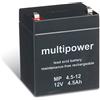 akku-net Batteria al piombo akku-net (multipower) MP4,5-12, 12V, Lead-Acid