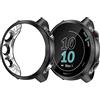 Giaogor - Custodia protettiva in silicone compatibile con Garmin Forerunner 55 Smart Watch (nero)