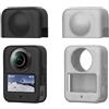 Generic Custodia protettiva in silicone per obiettivo per DJI OSMO 360 Panoramic Camera Body Protection Case Lens Case (nero)